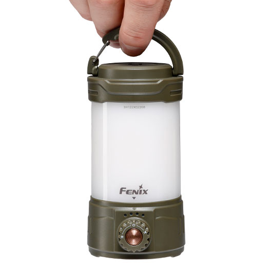 Fenix Campinglaterne CL26R Pro 650 Lumen grey camo mit Powerbankfunktion inkl. USB Ladekabel und Akku Bild 7