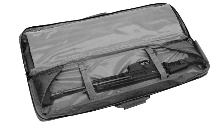 WoSport 42 Zoll / 108 cm Deluxe Double Soft Rifle Bag / Gewehr-Futteral f. 2 Gewehre schwarz Bild 4