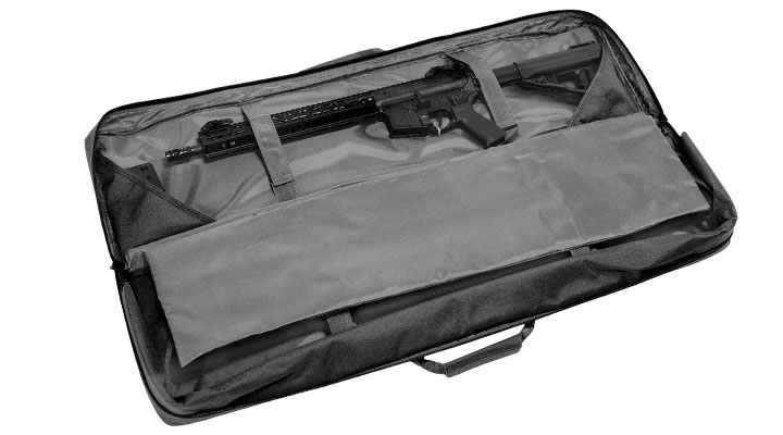 WoSport 42 Zoll / 108 cm Deluxe Double Soft Rifle Bag / Gewehr-Futteral f. 2 Gewehre schwarz Bild 5