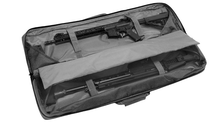 WoSport 42 Zoll / 108 cm Deluxe Double Soft Rifle Bag / Gewehr-Futteral f. 2 Gewehre schwarz Bild 7