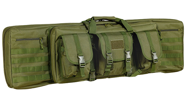 WoSport 42 Zoll / 108 cm Deluxe Double Soft Rifle Bag / Gewehr-Futteral f. 2 Gewehre oliv