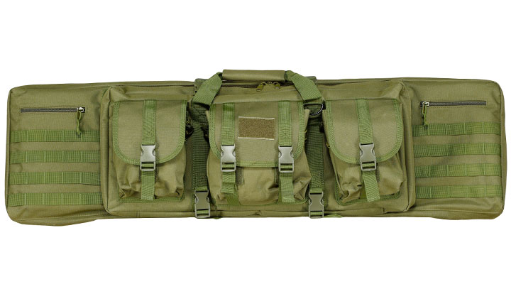 WoSport 42 Zoll / 108 cm Deluxe Double Soft Rifle Bag / Gewehr-Futteral f. 2 Gewehre oliv Bild 2