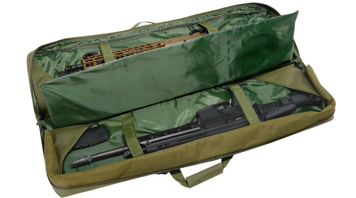 WoSport 42 Zoll / 108 cm Deluxe Double Soft Rifle Bag / Gewehr-Futteral f. 2 Gewehre oliv Bild 6