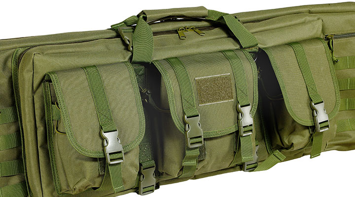 WoSport 42 Zoll / 108 cm Deluxe Double Soft Rifle Bag / Gewehr-Futteral f. 2 Gewehre oliv Bild 9