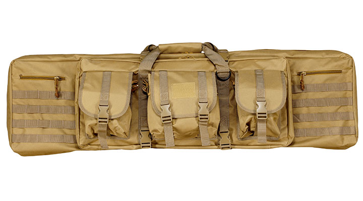 WoSport 42 Zoll / 108 cm Deluxe Double Soft Rifle Bag / Gewehr-Futteral f. 2 Gewehre tan Bild 2