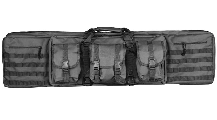 WoSport 46 Zoll / 117 cm Deluxe Double Soft Rifle Bag / Gewehr-Futteral f. 2 Gewehre schwarz Bild 2