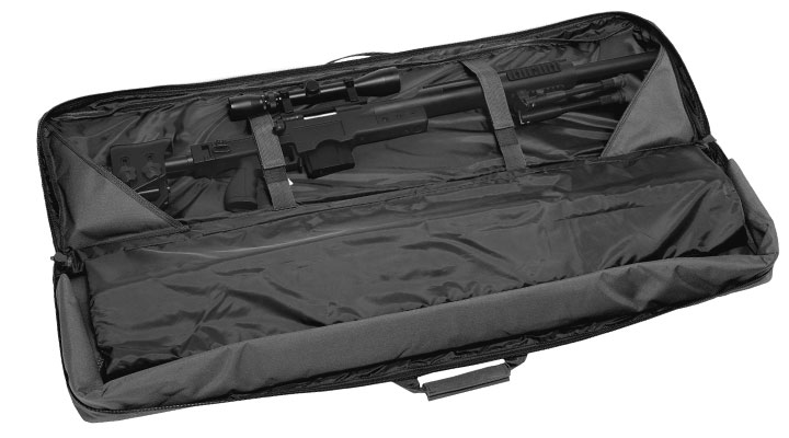 WoSport 46 Zoll / 117 cm Deluxe Double Soft Rifle Bag / Gewehr-Futteral f. 2 Gewehre schwarz Bild 5