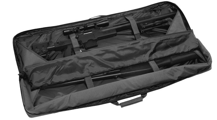 WoSport 46 Zoll / 117 cm Deluxe Double Soft Rifle Bag / Gewehr-Futteral f. 2 Gewehre schwarz Bild 7