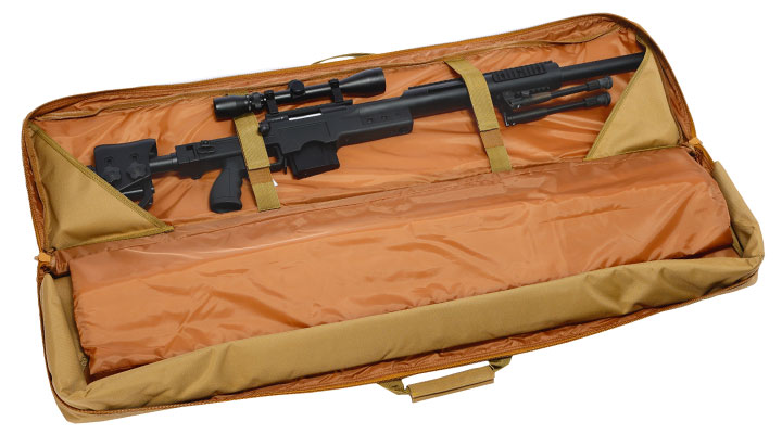 WoSport 46 Zoll / 117 cm Deluxe Double Soft Rifle Bag / Gewehr-Futteral f. 2 Gewehre tan Bild 5