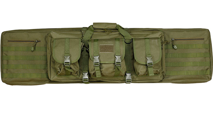 WoSport 46 Zoll / 117 cm Deluxe Double Soft Rifle Bag / Gewehr-Futteral f. 2 Gewehre oliv Bild 2