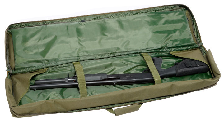 WoSport 46 Zoll / 117 cm Deluxe Double Soft Rifle Bag / Gewehr-Futteral f. 2 Gewehre oliv Bild 4