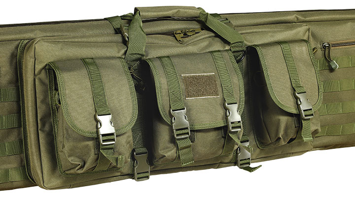 WoSport 46 Zoll / 117 cm Deluxe Double Soft Rifle Bag / Gewehr-Futteral f. 2 Gewehre oliv Bild 9