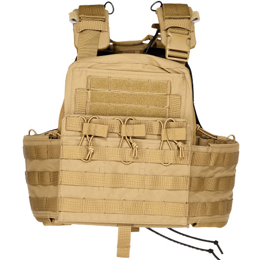 WoSport CPC-Style Plate Carrier Molle-Plattentrger Weste verstellbar tan