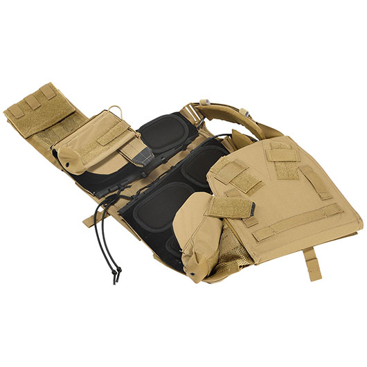 WoSport CPC-Style Plate Carrier Molle-Plattentrger Weste verstellbar tan Bild 3