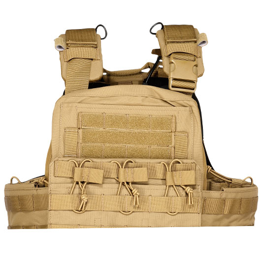 WoSport CPC-Style Plate Carrier Molle-Plattentrger Weste verstellbar tan Bild 6