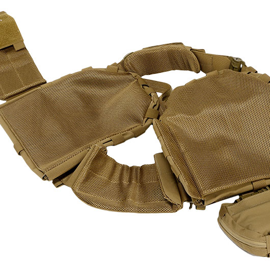 WoSport ARC-Style Tactical Plate Carrier Molle-Plattentrger Weste verstellbar Coyote Brown Bild 4