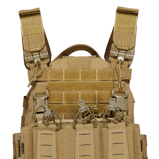 WoSport ARC-Style Tactical Plate Carrier Molle-Plattentrger Weste verstellbar Coyote Brown Bild 5