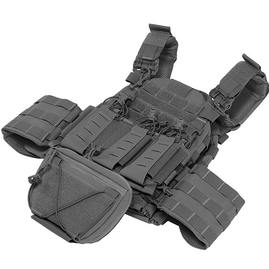 WoSport ARC-Style Tactical Plate Carrier Molle-Plattentrger Weste verstellbar schwarz Bild 2