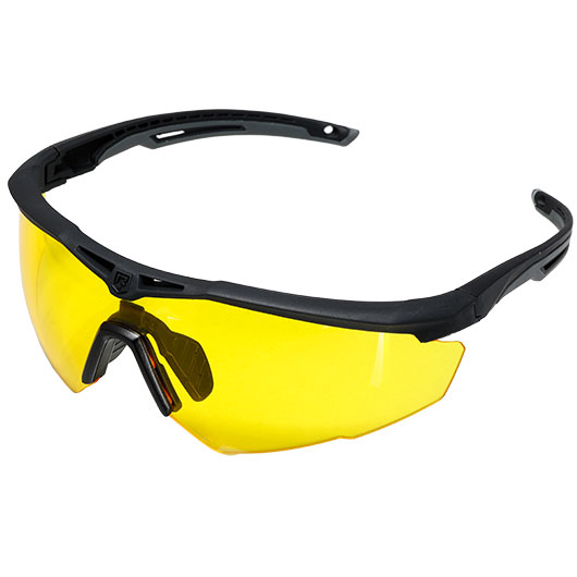 Revision Schutzbrille StingerHawk Yellow Deluxe Kit schwarz inkl. 3 Wechselglsern und Brillenetui Bild 3