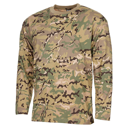 MFH Langarmshirt US-Style operation camo