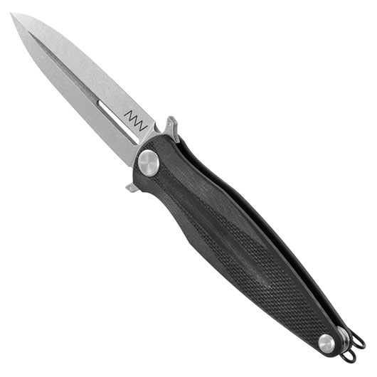 ANV Knives Einhandmesser Z400 BB G10 Sleipner Stahl schwarz/stonewash inkl. Grtelclip Bild 6