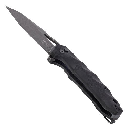 Bker Plus Einhandmesser Kirke Nitro-V Stahl schwarz/stonewash inkl. Grtelclip Bild 2