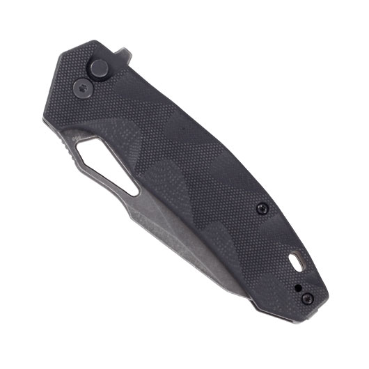 Bker Plus Einhandmesser Kirke Nitro-V Stahl schwarz/stonewash inkl. Grtelclip Bild 4