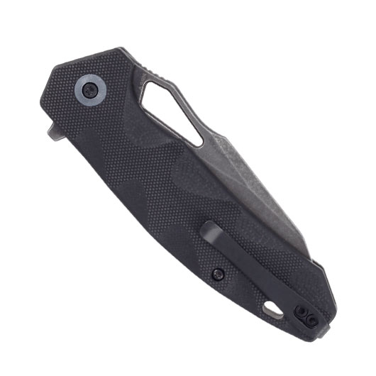 Bker Plus Einhandmesser Kirke Nitro-V Stahl schwarz/stonewash inkl. Grtelclip Bild 5