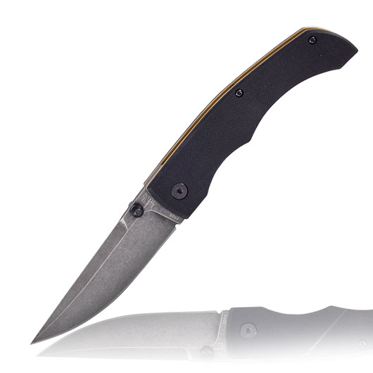 Bker Plus Einhandmesser Poke D2 Stahl schwarz/stonewash inkl. Grtelclip