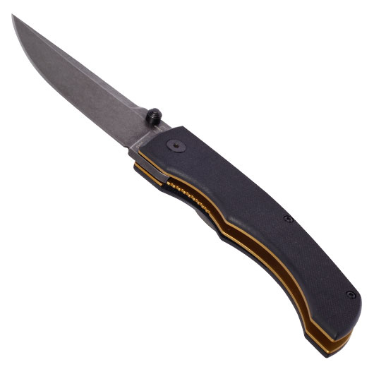 Bker Plus Einhandmesser Poke D2 Stahl schwarz/stonewash inkl. Grtelclip Bild 2