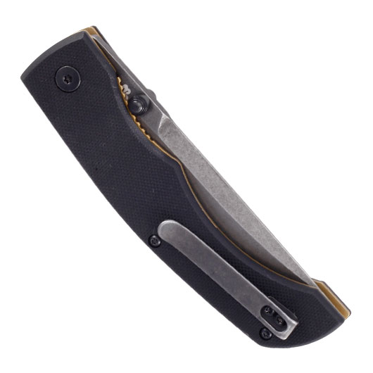 Bker Plus Einhandmesser Poke D2 Stahl schwarz/stonewash inkl. Grtelclip Bild 5