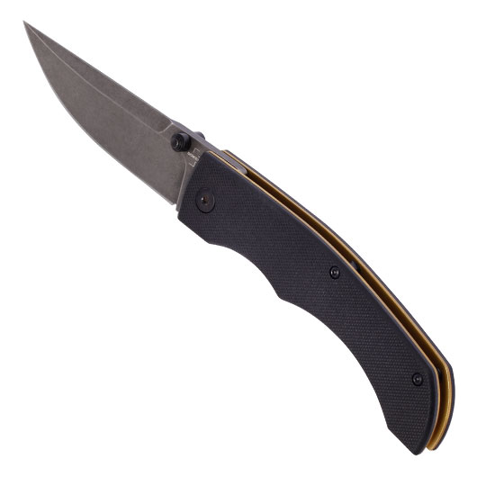 Bker Plus Einhandmesser Poke D2 Stahl schwarz/stonewash inkl. Grtelclip Bild 6