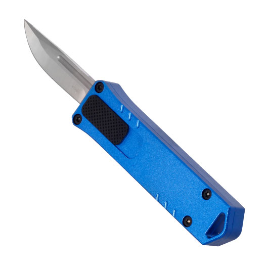 Bker Plus OTF Messer Micro USB D2 Stahl blau/silber inkl. Grtelclip Bild 5