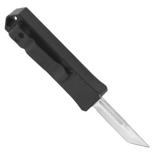 Bker Plus OTF Messer Micro USB Tanto D2 Stahl schwarz/silber inkl. Grtelclip Bild 1