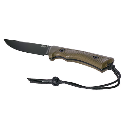 ANV Knives Outdoormesser P200 Sleipner Stahl Cerakote schwarz/oliv inkl. Kydexscheide Bild 2