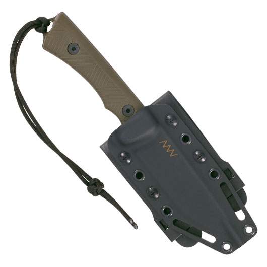 ANV Knives Outdoormesser P200 Sleipner Stahl Cerakote oliv inkl. Kydexscheide Bild 4