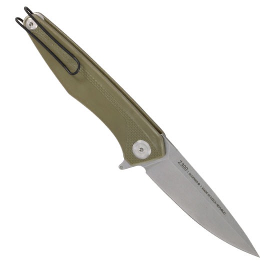ANV Knives Einhandmesser Z300 G10 Sleipner Stahl oliv/stonewash inkl. Grtelclip Bild 1