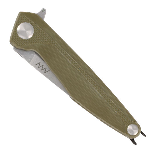 ANV Knives Einhandmesser Z300 G10 Sleipner Stahl oliv/stonewash inkl. Grtelclip Bild 4