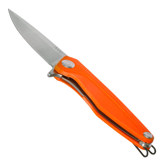 ANV Knives Einhandmesser Z300 G10 Sleipner Stahl orange/stonewash inkl. Grtelclip Bild 2