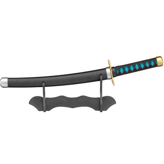 Haller Mini Katana Demon Slayer Muichiro schwarz/blau inkl. Scheide und Schwertstnder Bild 4