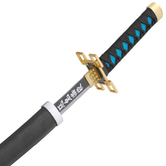 Haller Mini Katana Demon Slayer Muichiro schwarz/blau inkl. Scheide und Schwertstnder Bild 8