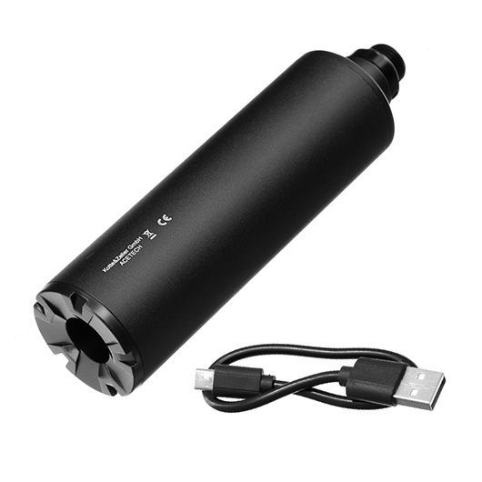 Acetech Lighter R Aluminium Silencer Mini Tracer Unit inkl. LiPo Akku 11mm+ / 14mm- schwarz