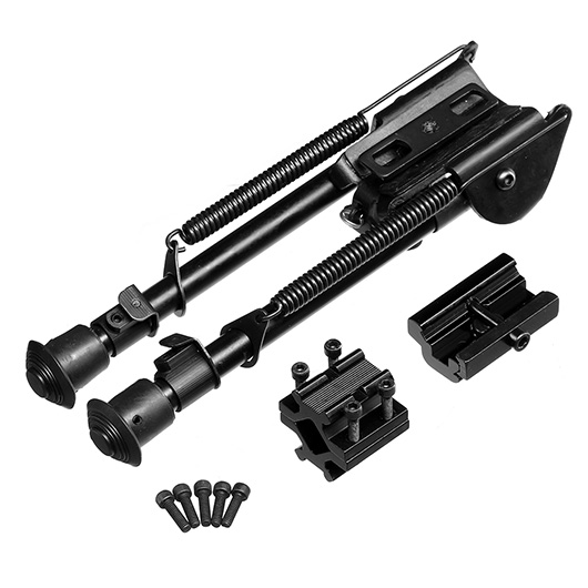 CCOP USA Multi-Function Zweibein mit 21mm / Sniper / Lauf Halterung 190 - 295 mm schwarz