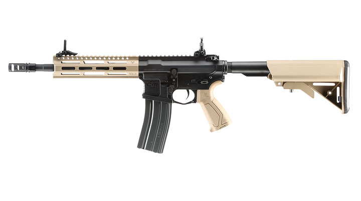 Versandrckufer G&G CM16 Raider 2.0 M-LOK Komplettset S-AEG 6mm BB Desert Tan Bild 1