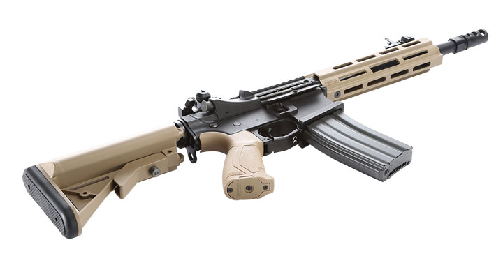 Versandrckufer G&G CM16 Raider 2.0 M-LOK Komplettset S-AEG 6mm BB Desert Tan Bild 5