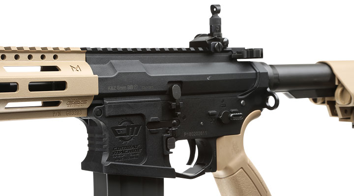 Versandrckufer G&G CM16 Raider 2.0 M-LOK Komplettset S-AEG 6mm BB Desert Tan Bild 7