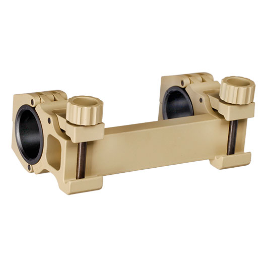 Aim-O M10 QD-L High Integral Mount fr 25 / 30mm Zielfernrohre mit Wasserwaage tan Bild 6