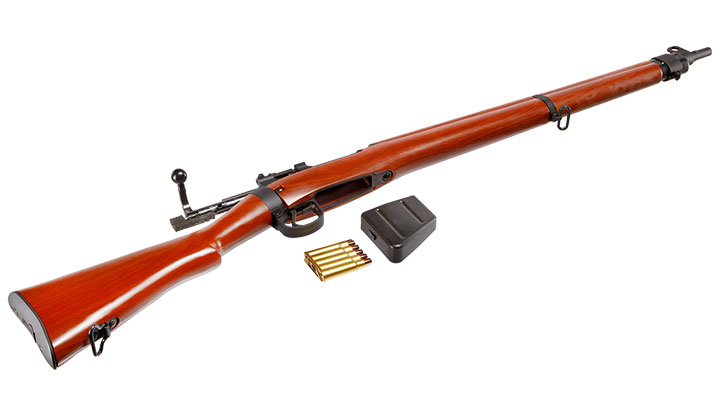 G&G Lee-Enf. SMLE No.4 MK1 Vollmetall Gas Bolt-Action Gewehr 6mm BB Holzoptik Bild 4