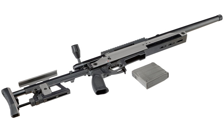 Silverback TAC-41 A mit Aluminium Chassis Bolt Action Snipergewehr Springer 6mm BB Wolf Grey Bild 4