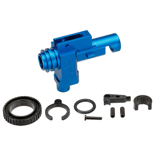 Dytac CNC Aluminium Hop-Up Chamber Drum-Type f. M4 / M16 AEG / S-AEG blau